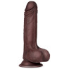 LIKETRUE Gode réaliste Slidy Cock 12.5 x 3.8cm Marron